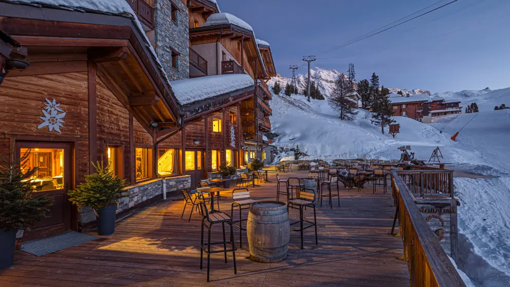 Hotel Carlina La Plagne Exterior Terrace