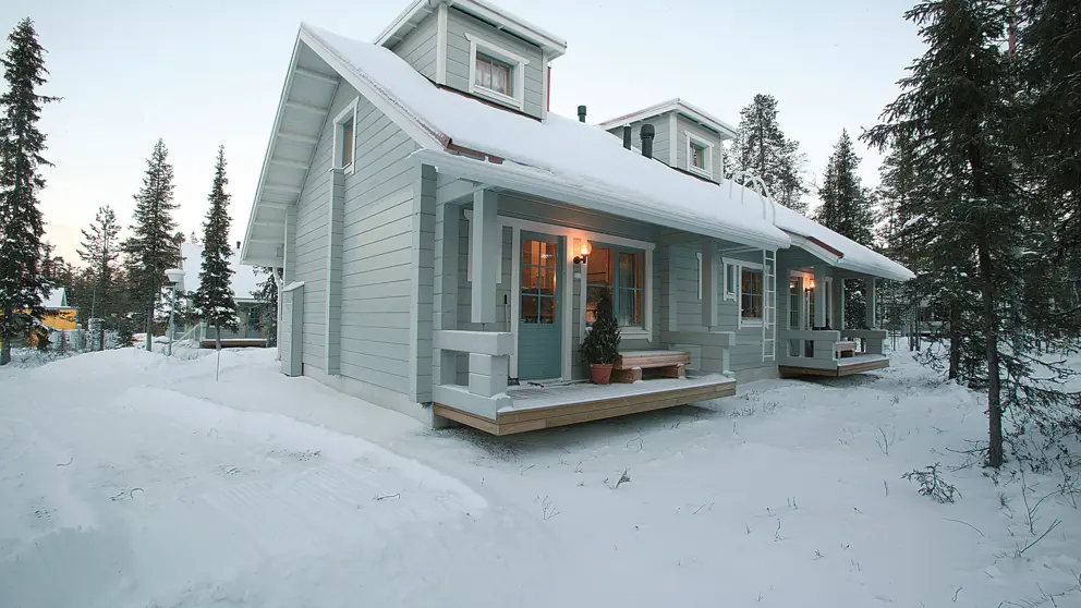 Yllas Log Cabins Yllas Flat Log Cabin Exterior Reporanka 2Bedroom
