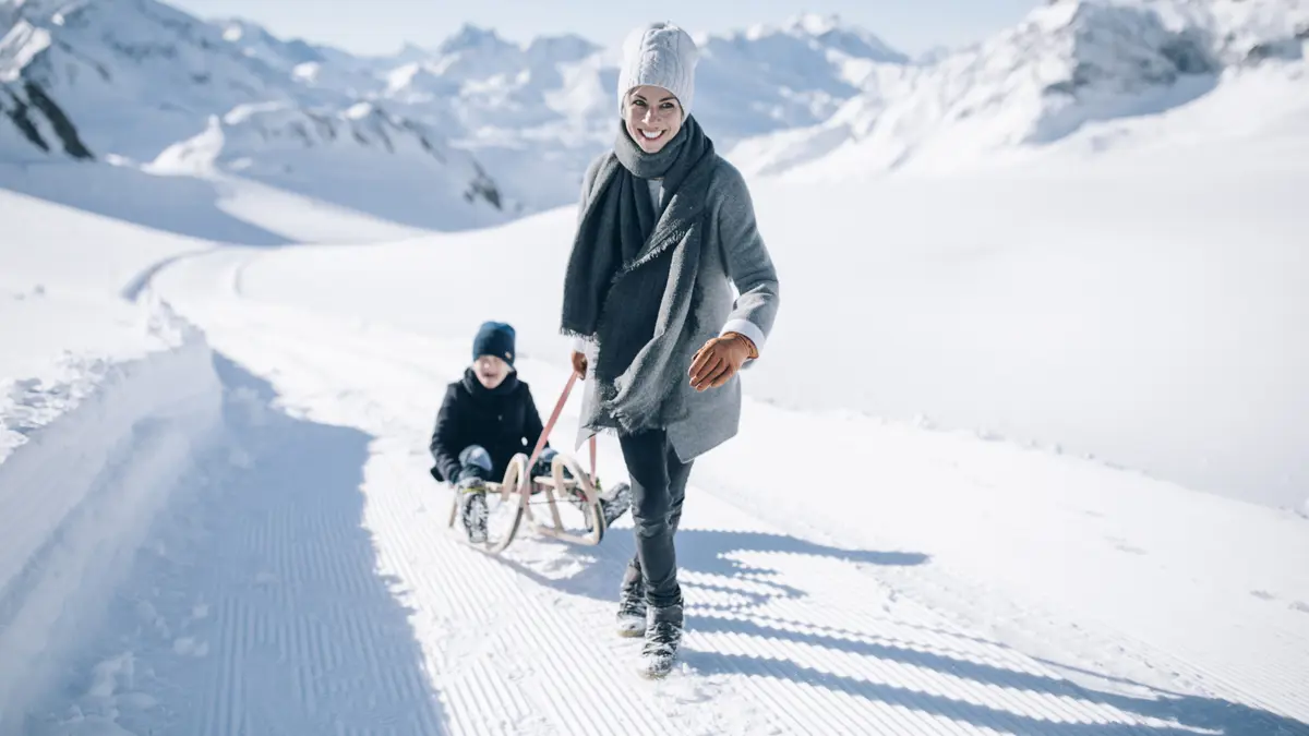 Lech Zurs Arlberg Ski Austria Family Sledging C Lech Zurs Tourism Daniel Zangerl