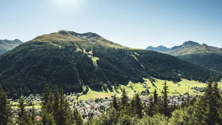 A scenic view of a landscape