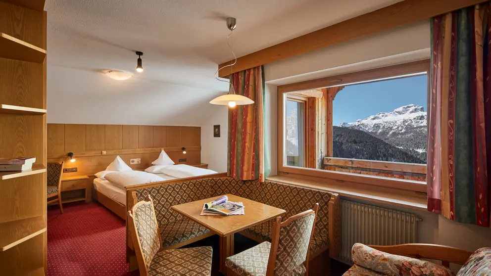 Inghams Italy Dolomites Corvara Pension Angelo Standard Bedroom