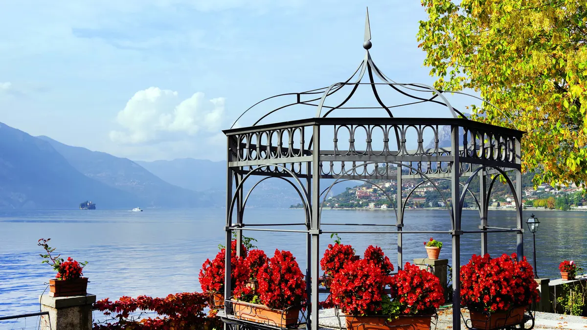 Lake Iseo Bandstand By The Lake