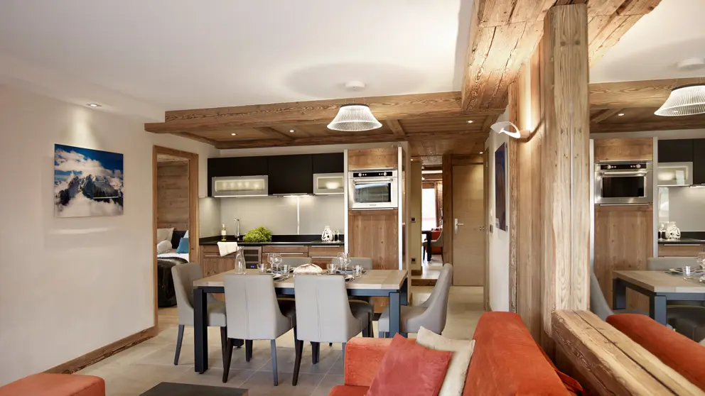 Residence Alexane Samoens Example Six Person Apartment Kitchen