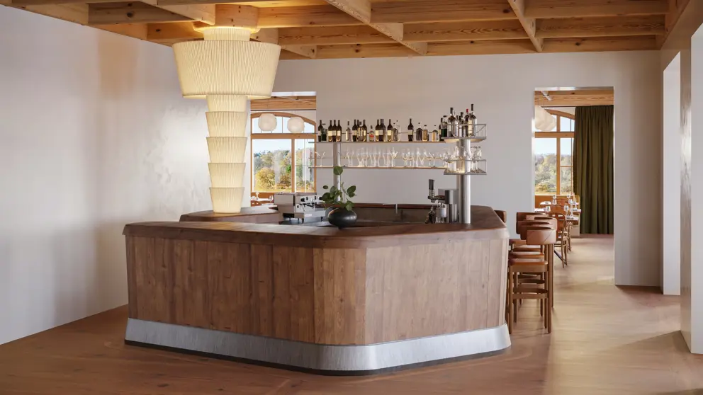 Grand Hotel Belvedere Wengen Bar Waldrand Artists Impression