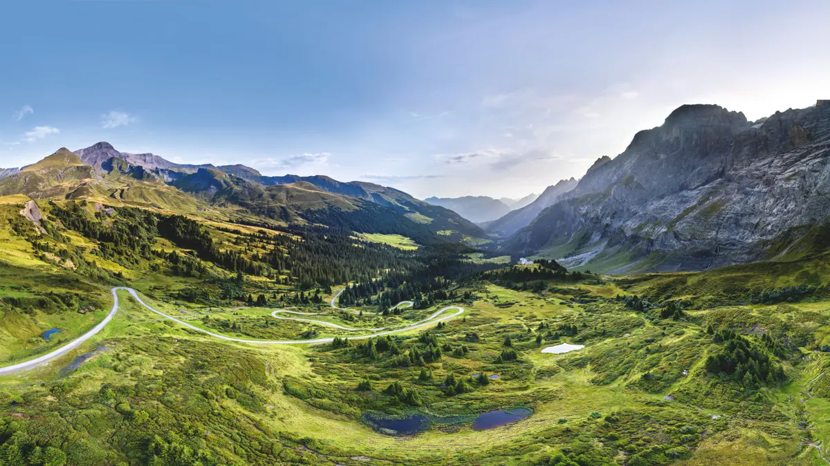 Grindelwald Grosse Scheidegg View Of Mountain Road