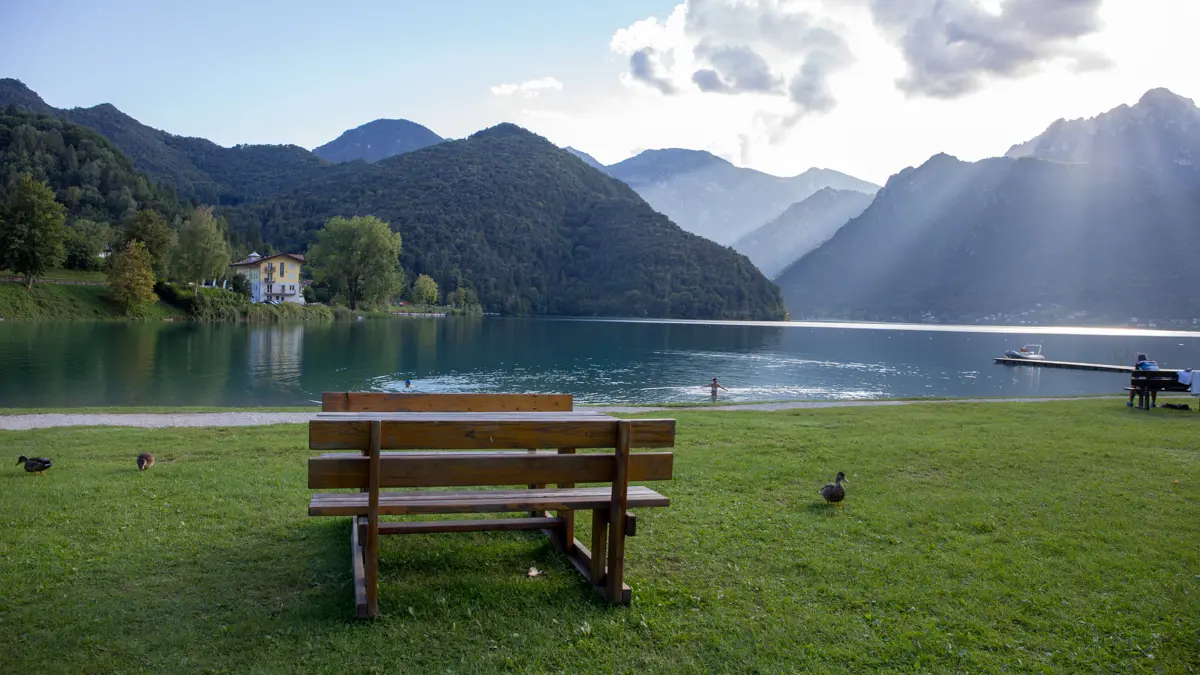 Lake Ledro Picnic Spot By The Lake