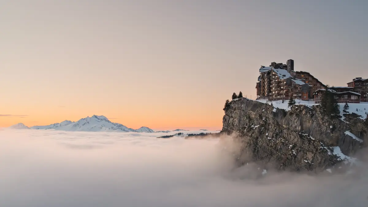 Avoriaz Portes Du Soleil Winter Sunet @Nicola Rosset Avoriaz 1800