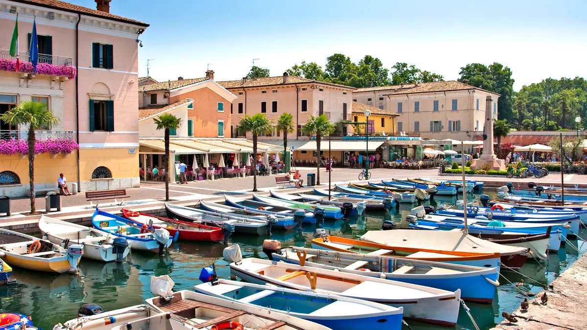 Bardolino, Lake Garda, Boats in the Harbour