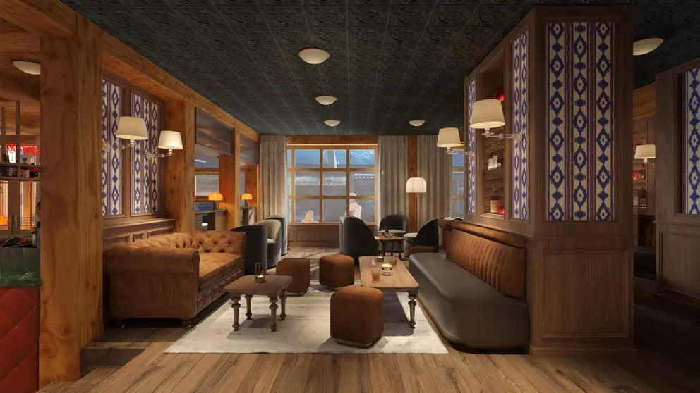 Braunbaer Hotel Wengen Lounge Area Photosynthesis