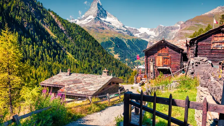 A scenic view of a landscape