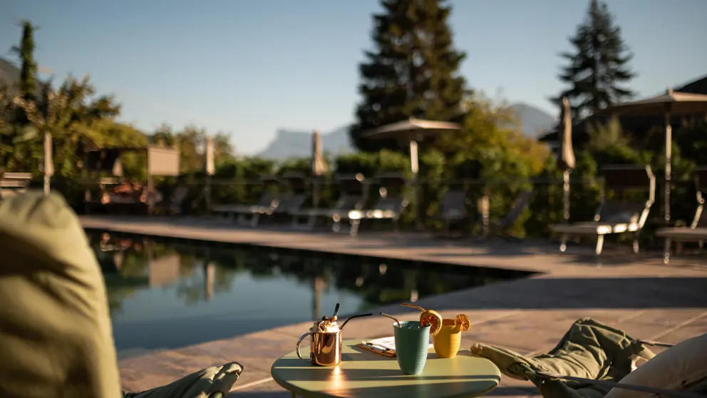 Poolside terrace