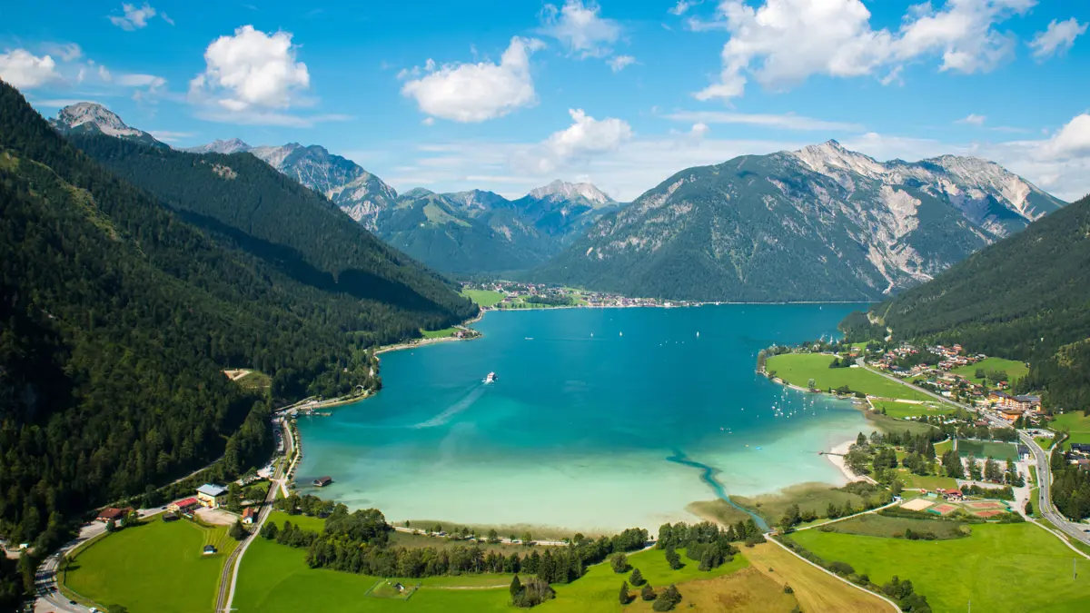 Pertisau Achensee Viewed From Maurach