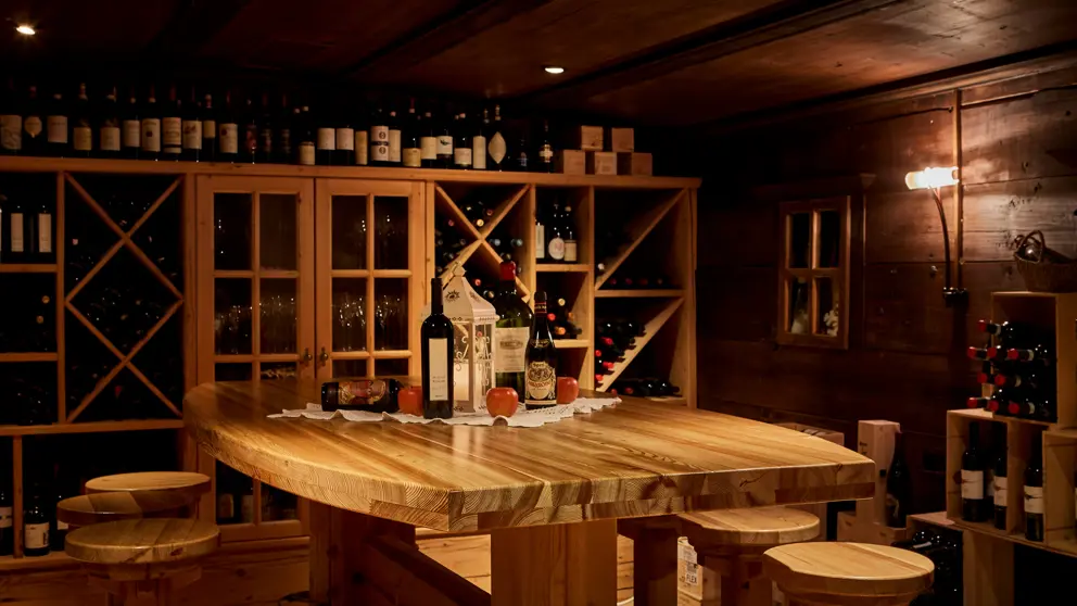 Italy, Dolomites, Corvara, Sporthotel Panorama, Wine Cellar