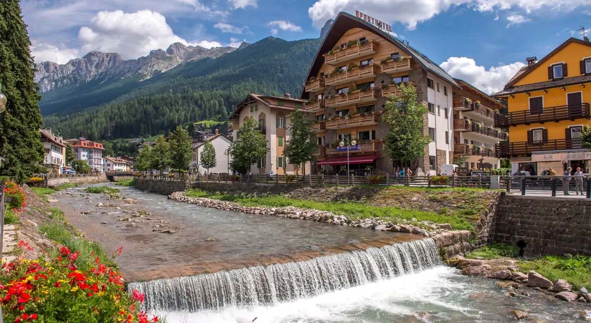 Canazei Town, Val di Fassa, Dolomites