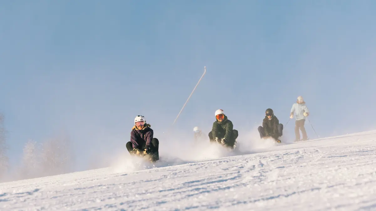 Myrkdalen Norway Sledging Snow Racers