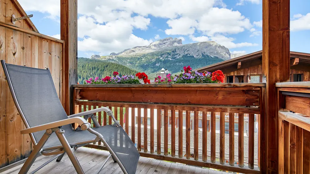 Sporthotel Panorama, Corvara, Dolomites, Balcony