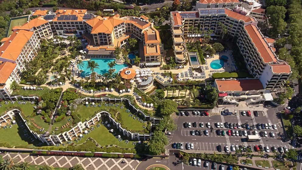 Suite Hotel Eden Mar Funchal Aerial View Of The Vila Porto Mar Resort