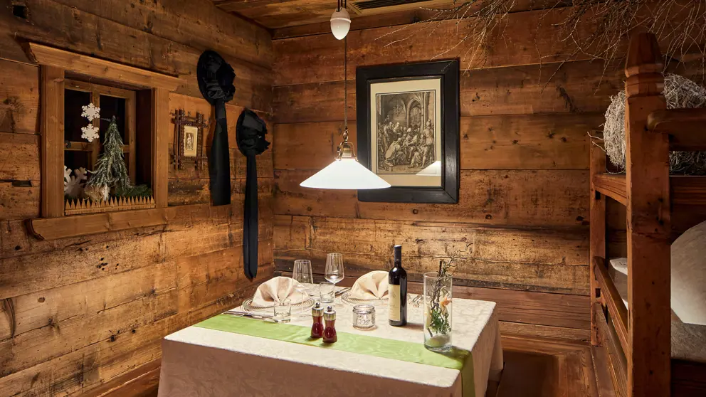 Italy, Dolomites, Corvara, Sporthotel Panorama, Stube Restaurant