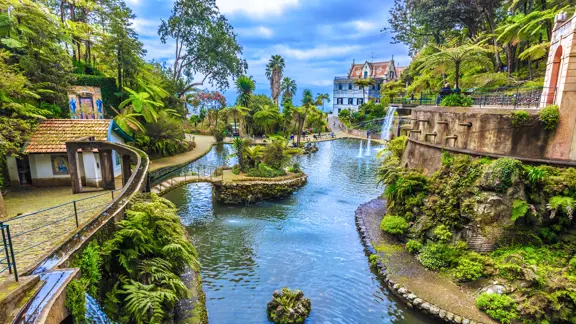 Funchal Tropical Gardens Near Monte