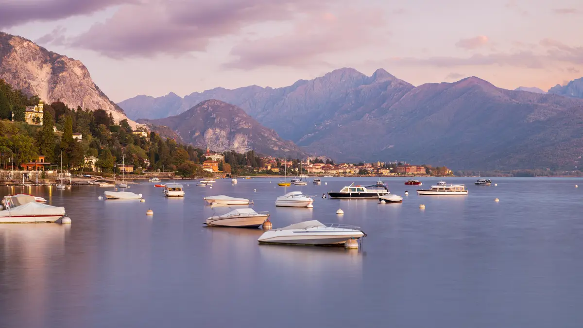 Stresa Lake Maggiore Lake View With Boats