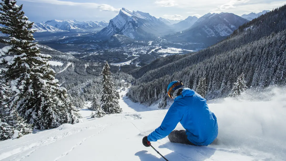 Powder skiing SkiBig3©DanEvansPhotography