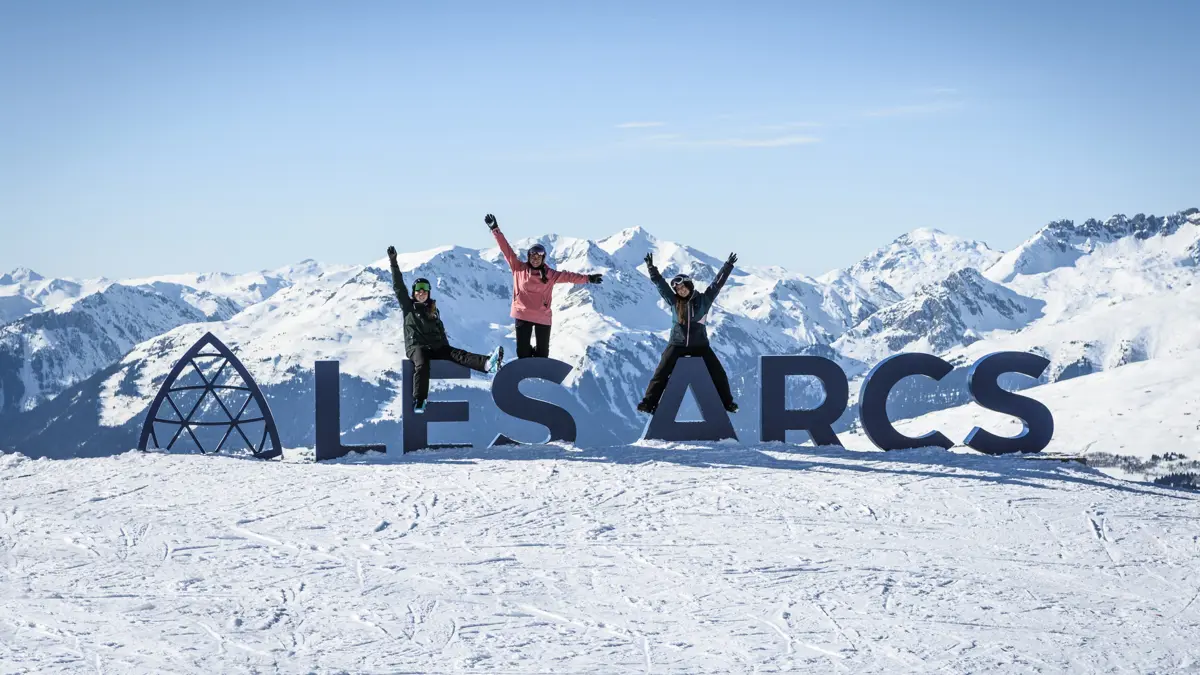 Les Arcs Paradiski Resort Sign Juliette Rebour Les Arcs