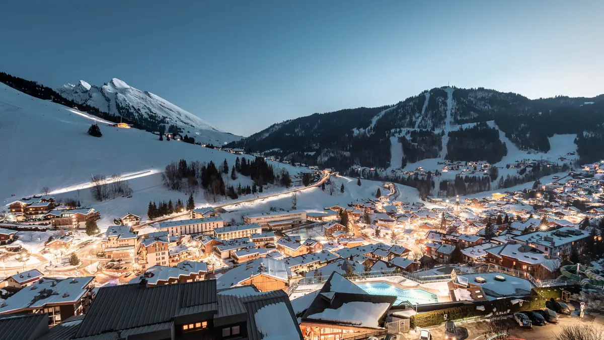 La Clusaz At Night