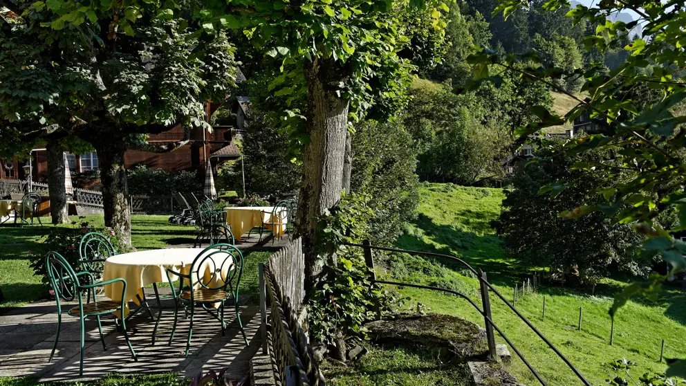 Hotel Alpenrose Wengen Summer Garden