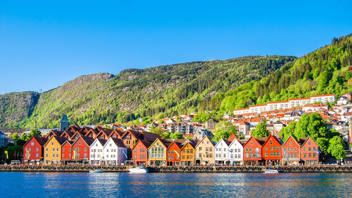 Bergen Norway Colourful Buildings