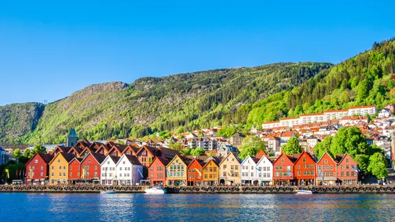 Bergen Norway Colourful Buildings