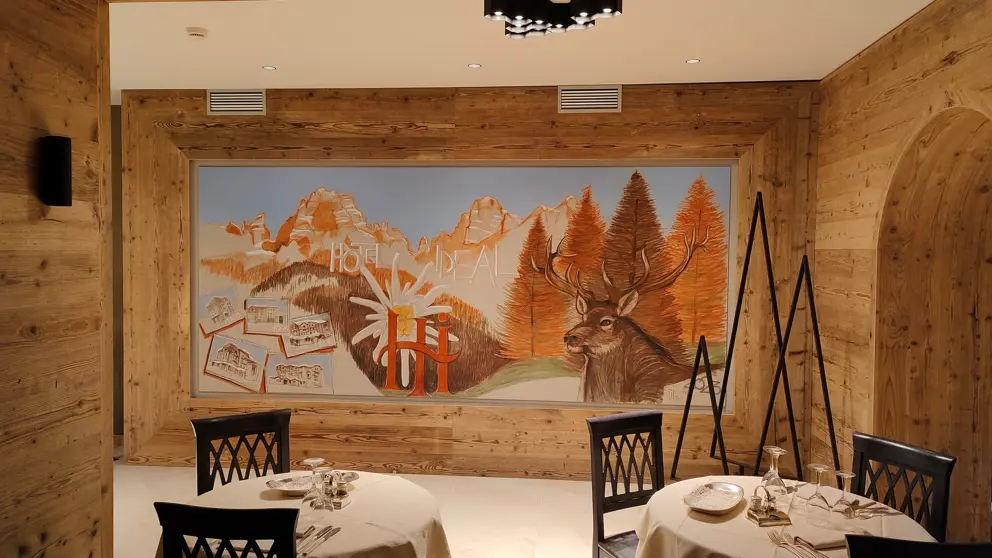 Italy, Madonna Di Campiglio, Hotel Ideal, Restaurant