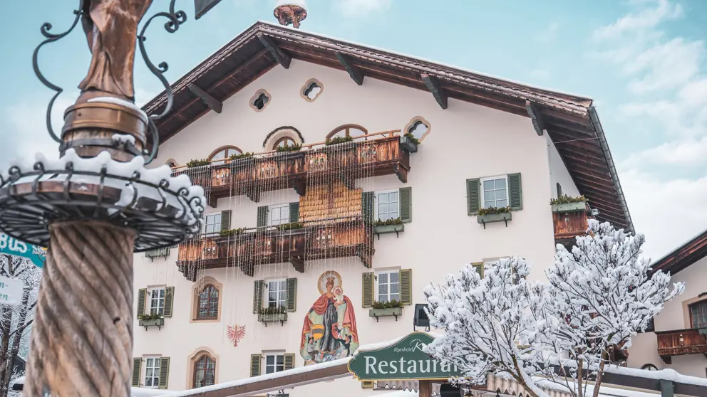 Alpenhotel Kramerwirt Mayrhofen Exterior Winter
