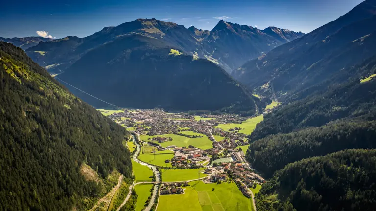 A scenic view of a landscape