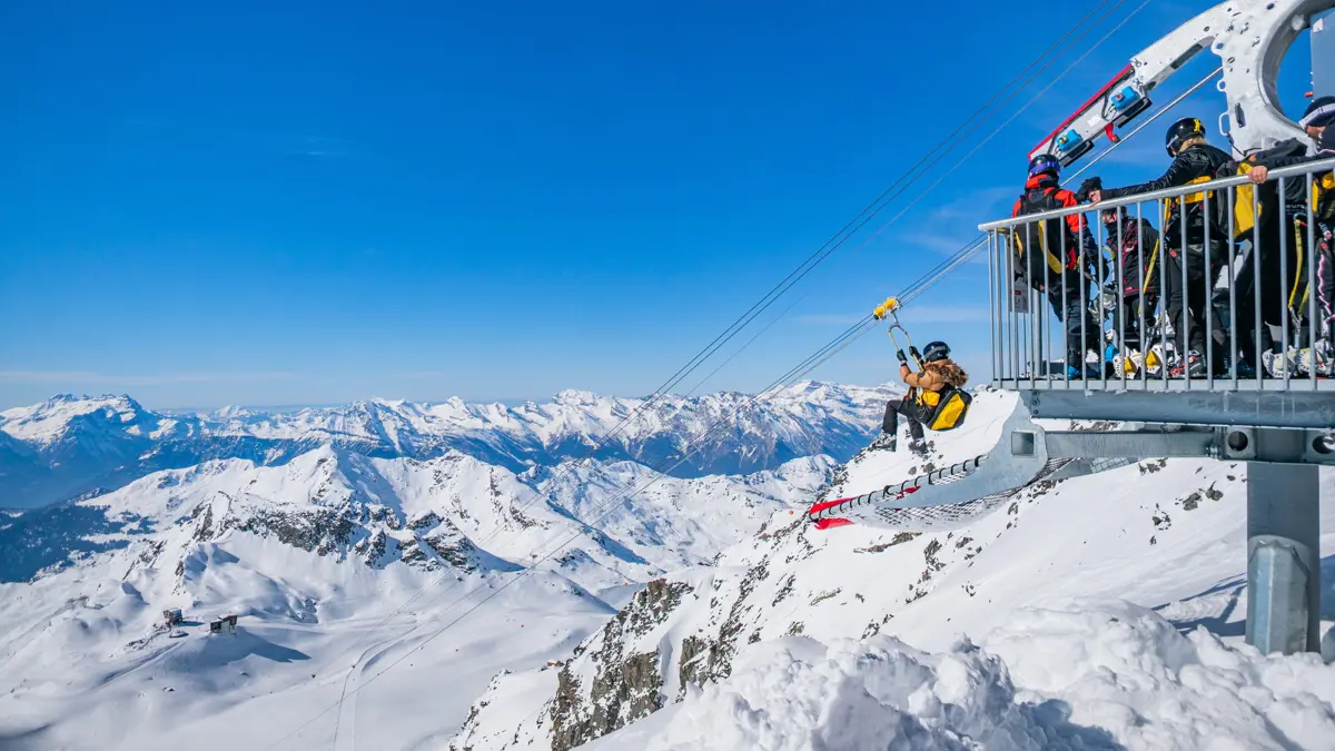Nendaz Four Valleys Mont Fort Zip Line