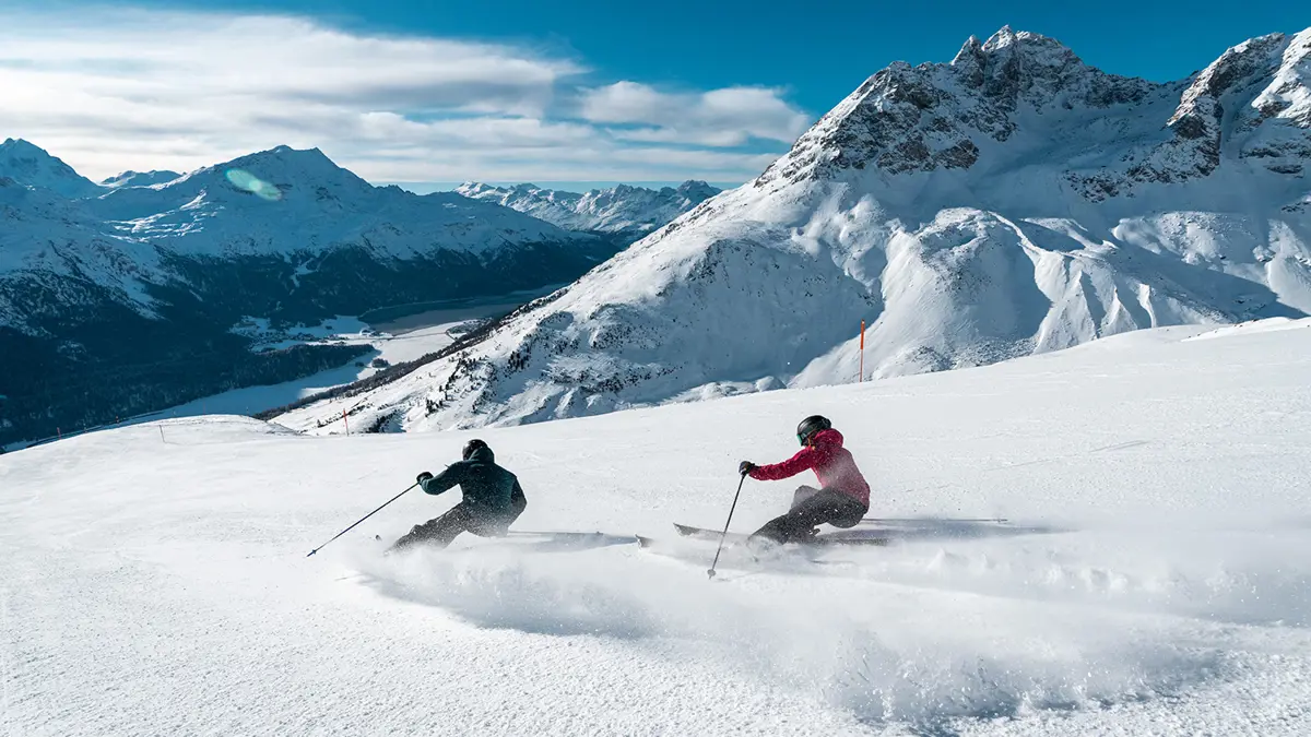 Skiing in St Moritz