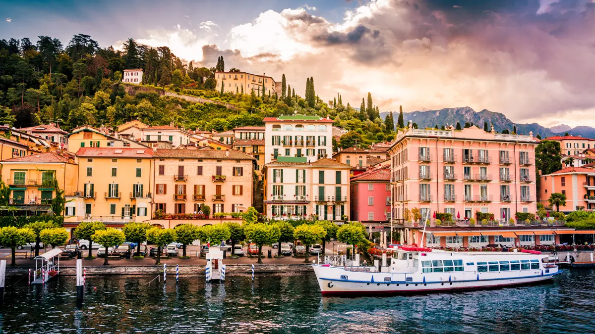 Ferries on Bellagio Lakeside, Lake Como