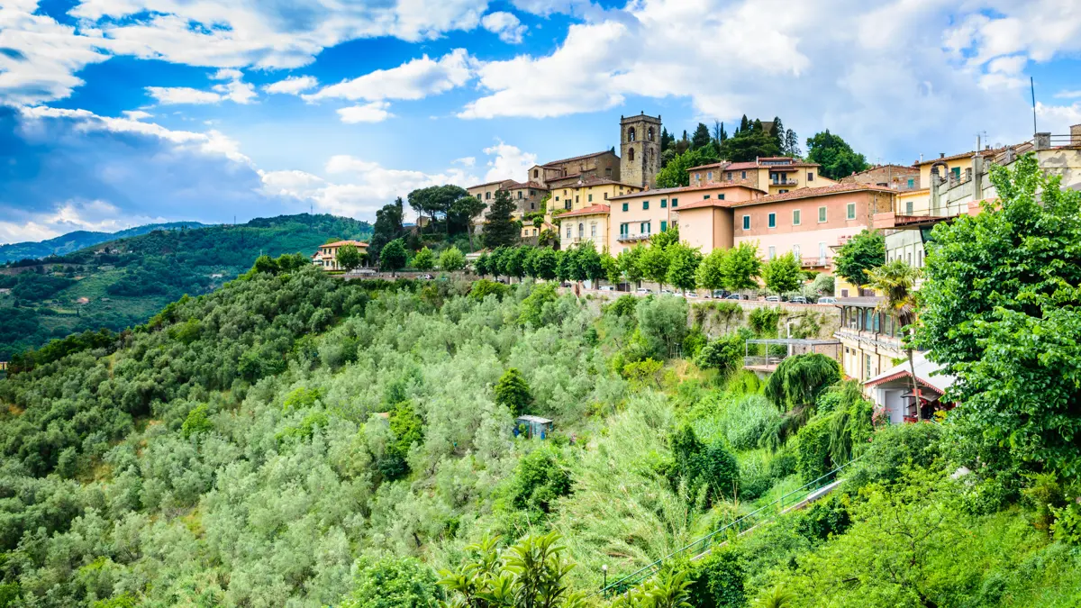 Montecatini, Tuscany, View Of Montecatini Alto