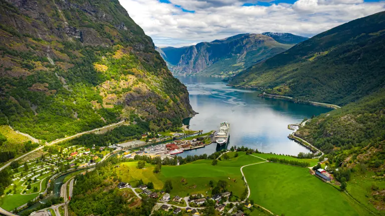 A scenic view of a landscape