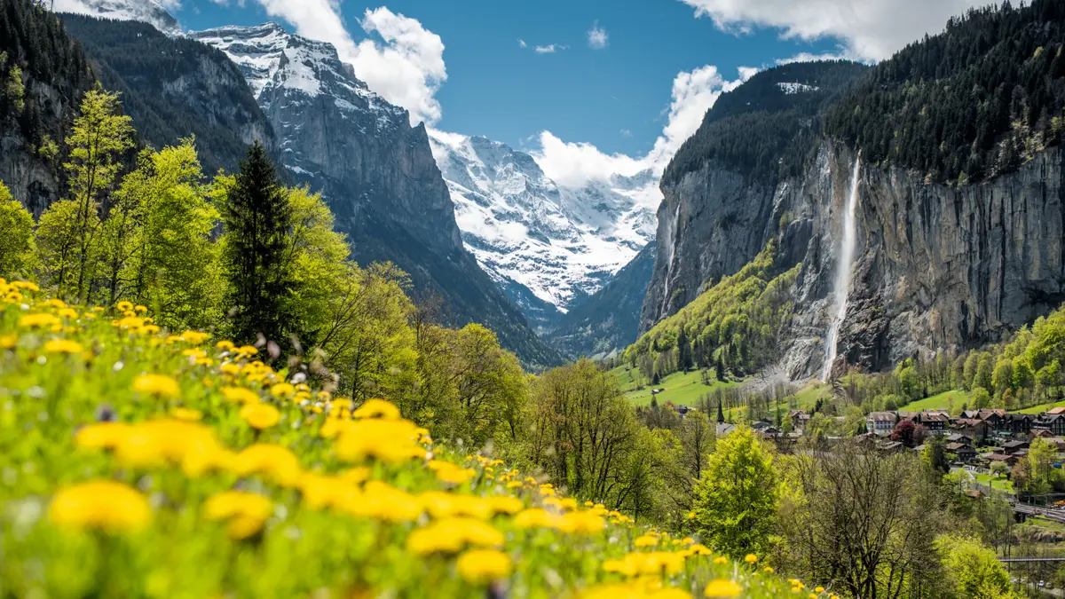 Wengen Lauterbrunnen Valley In Spring Copyright Switzerland Tourism Sylvia Michel