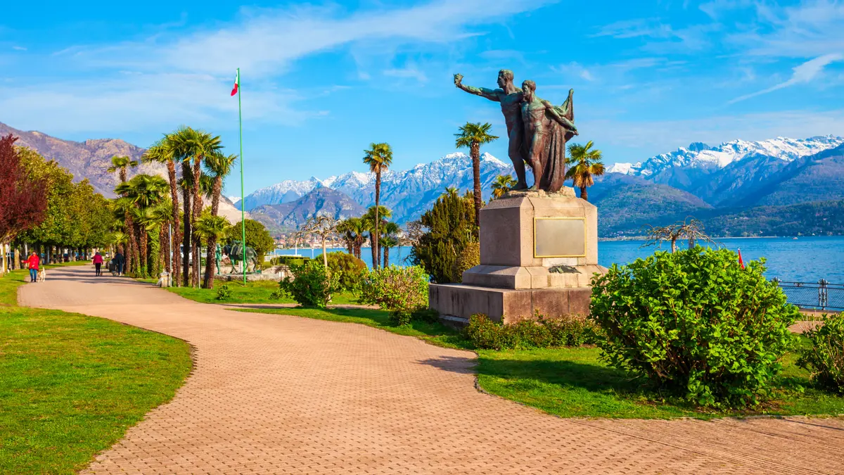 Stresa Lake Maggiore Lakeside Park With Sculptures