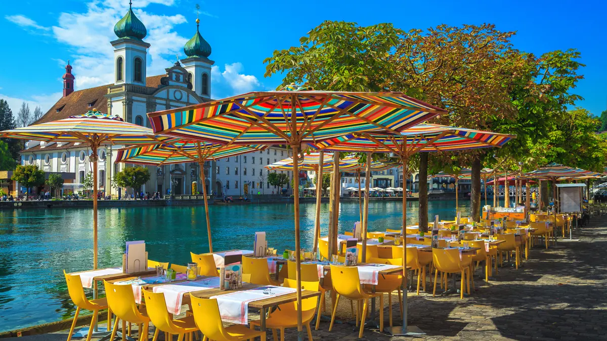 Lucerne City Centre Riverside Alfresco Dining