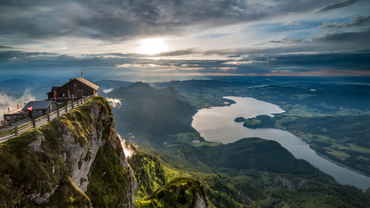 St.Gilgen Summit Of Schafberg Mountain View To Mondsee Copyright WTG