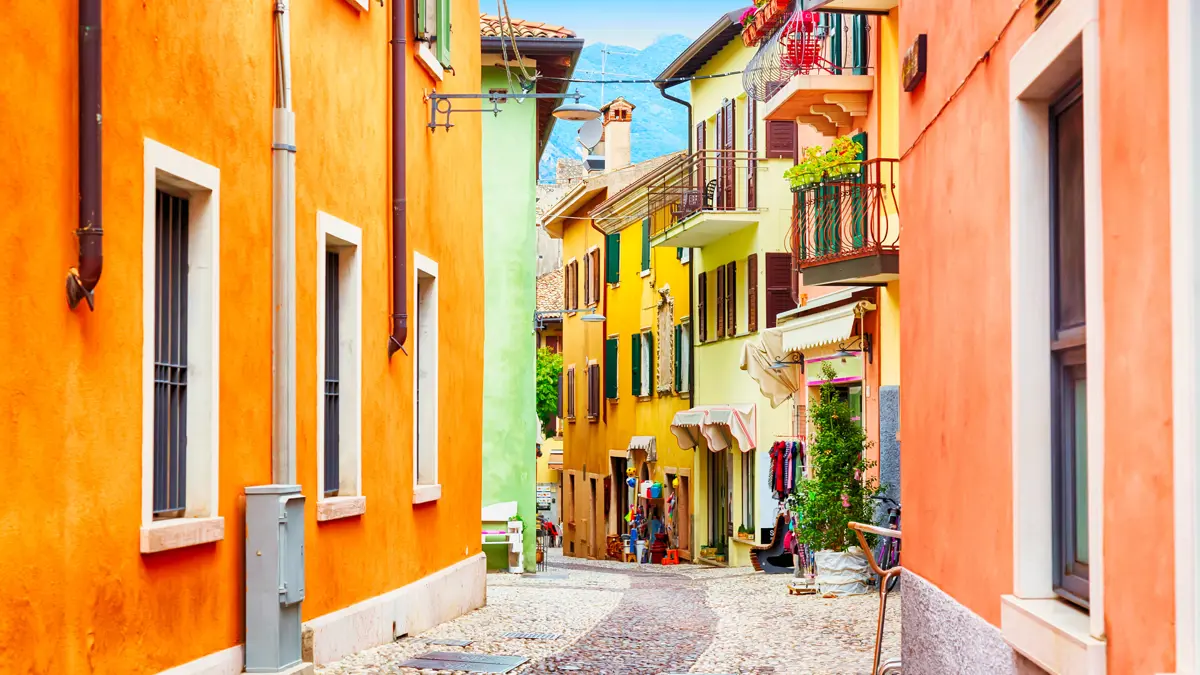 Colourful Houses Malcesine Italy