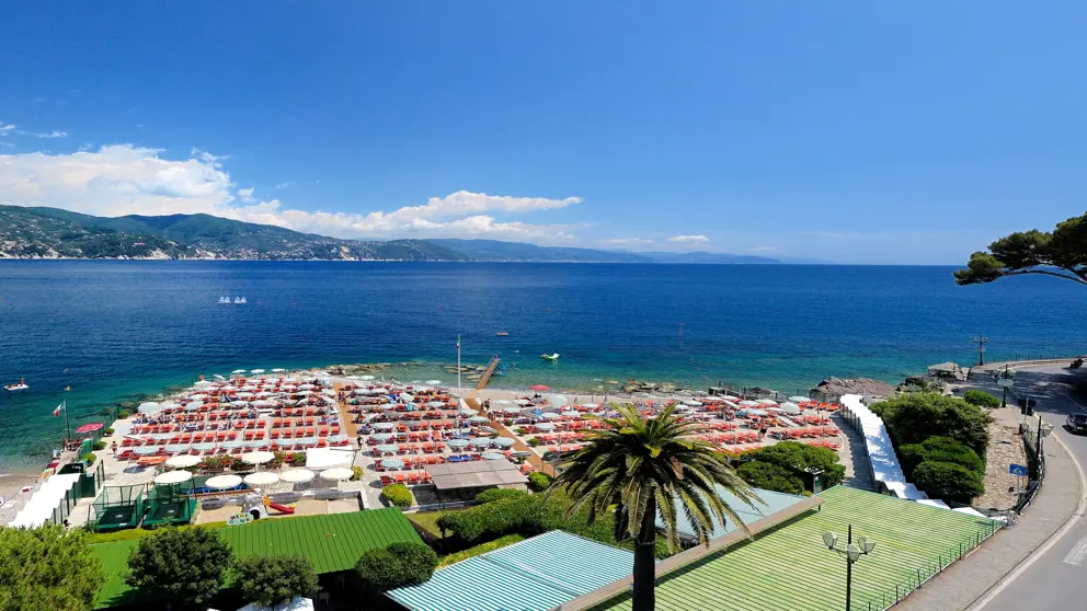 Hotel Regina Elena, Portofino, View over the Beach